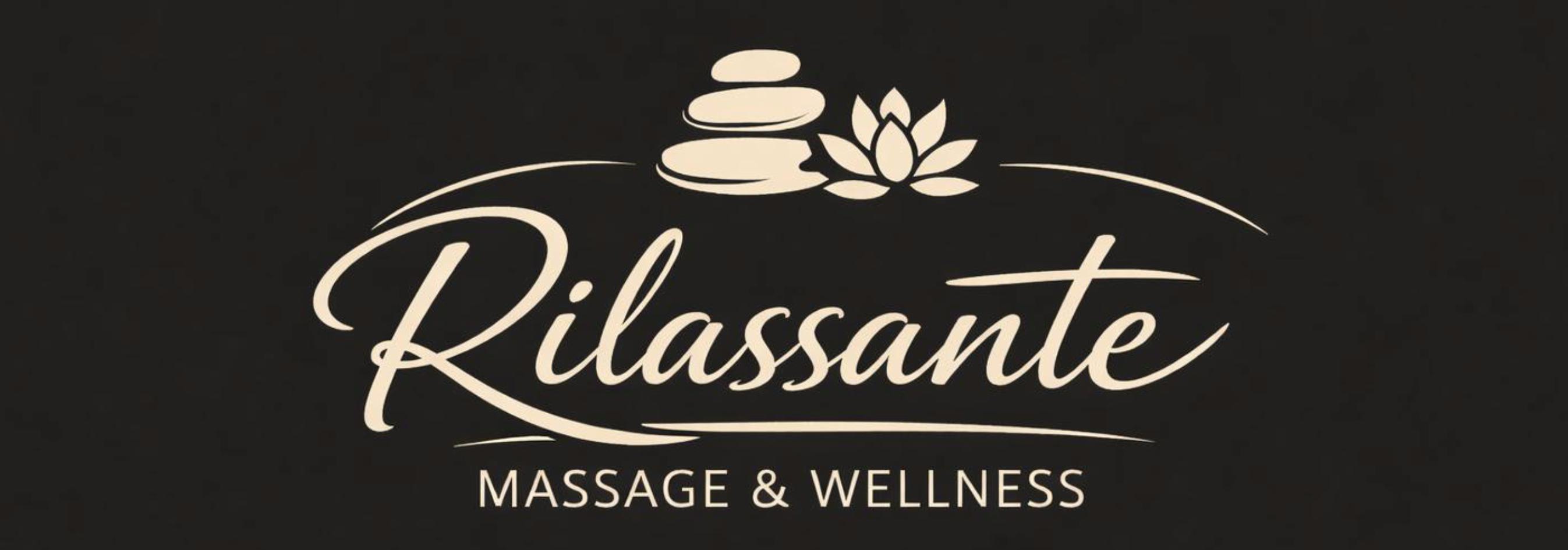 Werbeschild Rilassante / Massage und Wellness